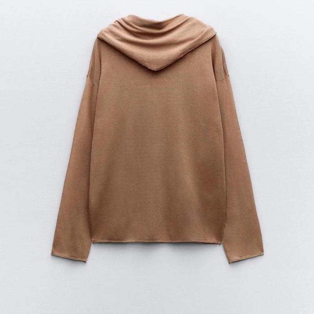 ZARA BASIC KNIT SCARF SWEATER SZ S New